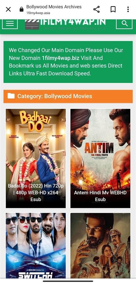 Filmywap is a public torrent website that uploads pirated versions of <b>Bollywood</b>, Punjabi, Marathi, and English movies online. . 1filmy4wap bollywood hindi dubbed download mp4moviez